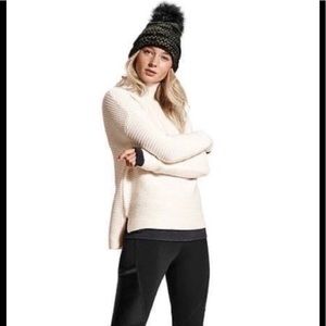 Athleta Merino Wool Lodge ribbed sweater